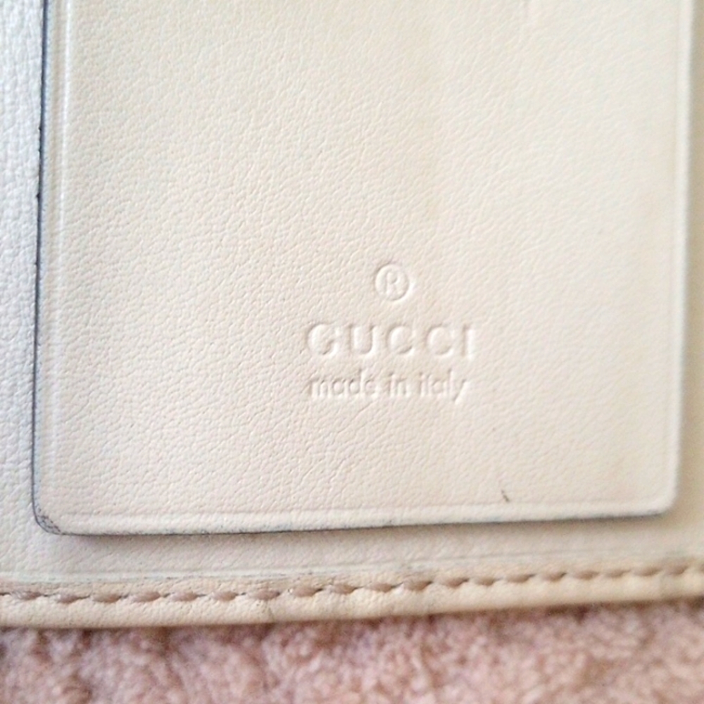 GUCCI-BEIGE LEATHER KEY HOLDER CASE - Picture 8 of 12